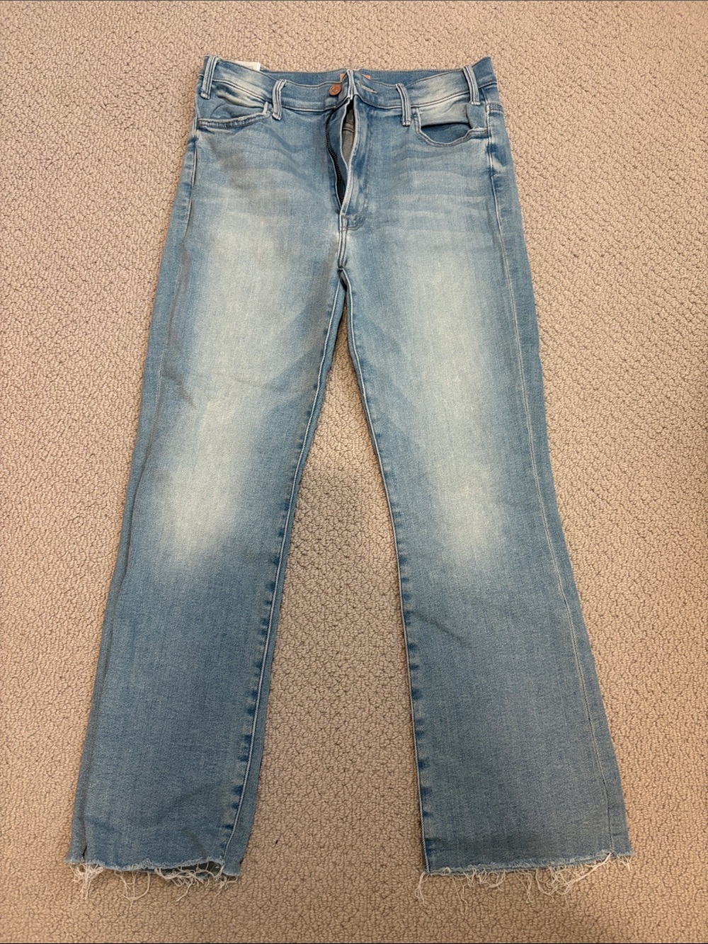 MOTHER Light Blue Straight Leg Jeans